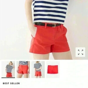 J crew Red shorts size 8 NWT